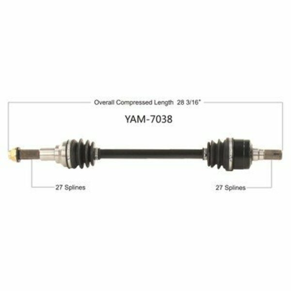 Wide Open OE Replacement CV Axle for YAM REAR L/R WOLVERINE X2/X4 20-21 YAM-7038